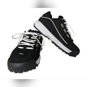 10.5 Mens FILA Hometown Extra Black White Sneakers White Laces Like New 10½ Mens